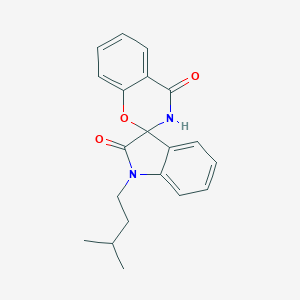 1'-(3-methylbutyl)spiro[1,3-benzoxazine-2,3'-indole]-2',4(1'H,3H)-dione