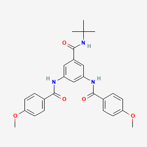 N-(tert-butyl)-3,5-bis[(4-methoxybenzoyl)amino]benzamide