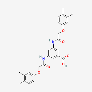 3,5-bis{[(3,4-dimethylphenoxy)acetyl]amino}benzoic acid