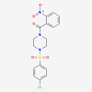 1-(4-Chlorobenzenesulfonyl)-4-(2-nitrobenzoyl)piperazine