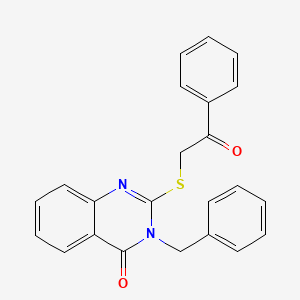 3-BENZYL-2-[(2-OXO-2-PHENYLETHYL)SULFANYL]-3,4-DIHYDROQUINAZOLIN-4-ONE