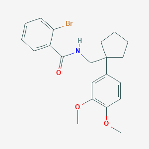 2-bromo-N-{[1-(3,4-dimethoxyphenyl)cyclopentyl]methyl}benzamide