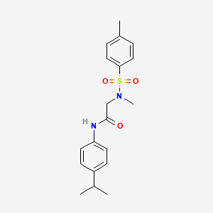 N~2~-methyl-N~2~-[(4-methylphenyl)sulfonyl]-N-[4-(propan-2-yl)phenyl]glycinamide