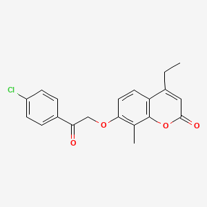 7-[2-(4-chlorophenyl)-2-oxoethoxy]-4-ethyl-8-methyl-2H-chromen-2-one