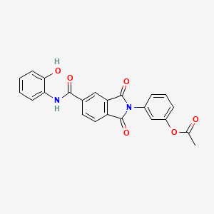 3-(5-{[(2-hydroxyphenyl)amino]carbonyl}-1,3-dioxo-1,3-dihydro-2H-isoindol-2-yl)phenyl acetate