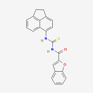 molecular formula C22H16N2O2S B3685576 N-[(1,2-dihydro-5-acenaphthylenylamino)carbonothioyl]-1-benzofuran-2-carboxamide 