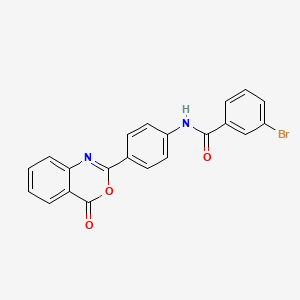 3-bromo-N-[4-(4-oxo-4H-3,1-benzoxazin-2-yl)phenyl]benzamide