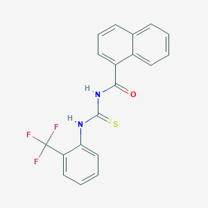 N-{[2-(trifluoromethyl)phenyl]carbamothioyl}naphthalene-1-carboxamide