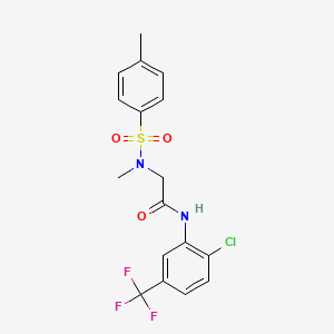 N-[2-chloro-5-(trifluoromethyl)phenyl]-N~2~-methyl-N~2~-[(4-methylphenyl)sulfonyl]glycinamide