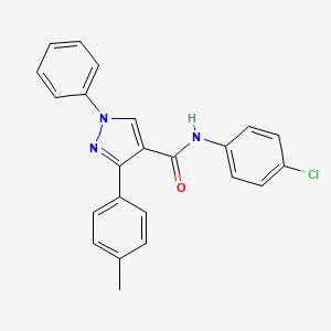 N-(4-chlorophenyl)-3-(4-methylphenyl)-1-phenyl-1H-pyrazole-4-carboxamide