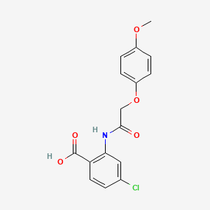 4-chloro-2-{[(4-methoxyphenoxy)acetyl]amino}benzoic acid