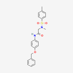 N-[4-(benzyloxy)phenyl]-N~2~-methyl-N~2~-[(4-methylphenyl)sulfonyl]glycinamide