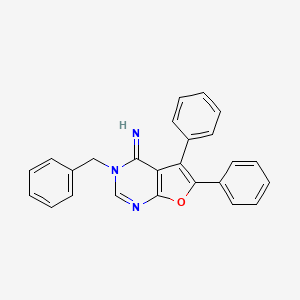 3-BENZYL-5,6-DIPHENYL-3H,4H-FURO[2,3-D]PYRIMIDIN-4-IMINE