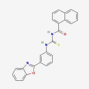 N-[[3-(1,3-benzoxazol-2-yl)phenyl]carbamothioyl]naphthalene-1-carboxamide