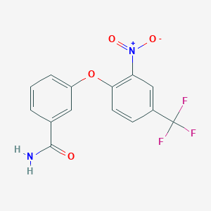 3-[2-nitro-4-(trifluoromethyl)phenoxy]benzamide