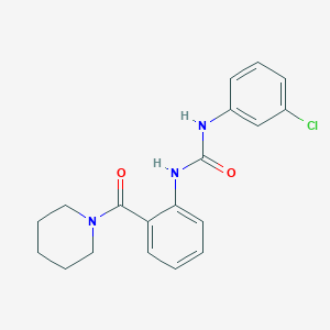 1-(3-Chlorophenyl)-3-[2-(piperidine-1-carbonyl)phenyl]urea