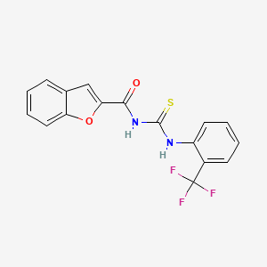 N-({[2-(trifluoromethyl)phenyl]amino}carbonothioyl)-1-benzofuran-2-carboxamide