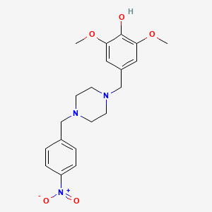 2,6-DIMETHOXY-4-({4-[(4-NITROPHENYL)METHYL]PIPERAZIN-1-YL}METHYL)PHENOL