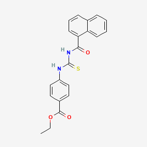 Ethyl 4-{[(naphthalen-1-ylcarbonyl)carbamothioyl]amino}benzoate