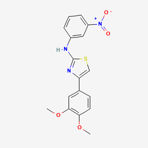 4-(3,4-dimethoxyphenyl)-N-(3-nitrophenyl)-1,3-thiazol-2-amine