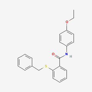 2-benzylsulfanyl-N-(4-ethoxyphenyl)benzamide