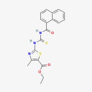 ethyl 4-methyl-2-{[(1-naphthoylamino)carbonothioyl]amino}-1,3-thiazole-5-carboxylate