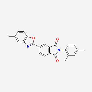 2-(2,4-dimethylphenyl)-5-(5-methyl-1,3-benzoxazol-2-yl)isoindole-1,3-dione