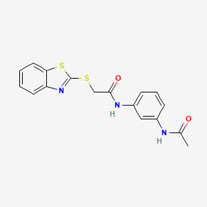 N~1~-[3-(ACETYLAMINO)PHENYL]-2-(1,3-BENZOTHIAZOL-2-YLSULFANYL)ACETAMIDE