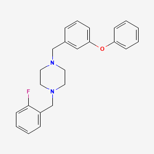 1-(2-fluorobenzyl)-4-(3-phenoxybenzyl)piperazine