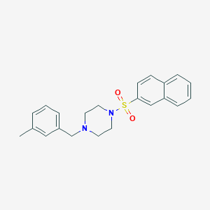 1-(3-methylbenzyl)-4-(2-naphthylsulfonyl)piperazine