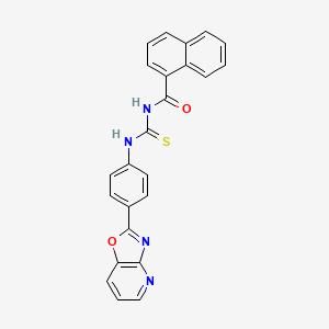 N-{[4-([1,3]oxazolo[4,5-b]pyridin-2-yl)phenyl]carbamothioyl}naphthalene-1-carboxamide