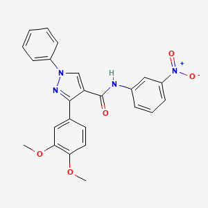 3-(3,4-dimethoxyphenyl)-N-(3-nitrophenyl)-1-phenylpyrazole-4-carboxamide