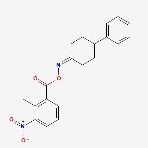 [(4-Phenylcyclohexylidene)amino] 2-methyl-3-nitrobenzoate