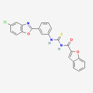 3-(1-Benzofuran-2-carbonyl)-1-[3-(5-chloro-1,3-benzoxazol-2-YL)phenyl]thiourea