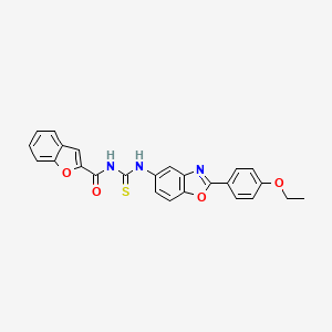 N-({[2-(4-ethoxyphenyl)-1,3-benzoxazol-5-yl]amino}carbonothioyl)-1-benzofuran-2-carboxamide