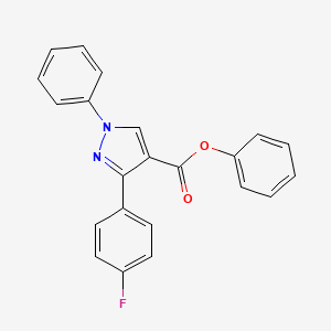 Phenyl 3-(4-fluorophenyl)-1-phenylpyrazole-4-carboxylate