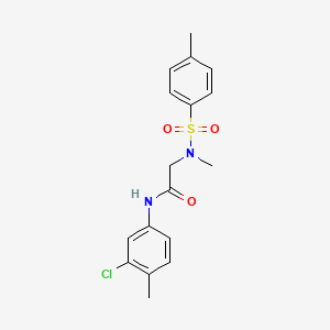 N-(3-chloro-4-methylphenyl)-N~2~-methyl-N~2~-[(4-methylphenyl)sulfonyl]glycinamide