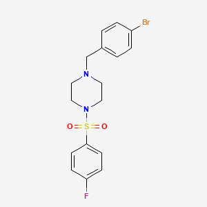 1-(4-bromobenzyl)-4-[(4-fluorophenyl)sulfonyl]piperazine