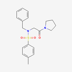 N-benzyl-4-methyl-N-[2-oxo-2-(1-pyrrolidinyl)ethyl]benzenesulfonamide