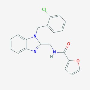 molecular formula C20H16ClN3O2 B368600 N-{[1-(2-chlorobenzyl)-1H-benzimidazol-2-yl]methyl}-2-furamide CAS No. 920113-30-0