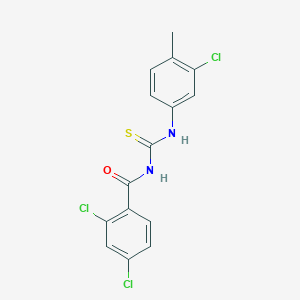 2,4-dichloro-N-[(3-chloro-4-methylphenyl)carbamothioyl]benzamide