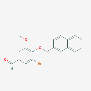 3-bromo-5-ethoxy-4-(2-naphthylmethoxy)benzaldehyde