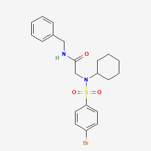 N-benzyl-N~2~-[(4-bromophenyl)sulfonyl]-N~2~-cyclohexylglycinamide