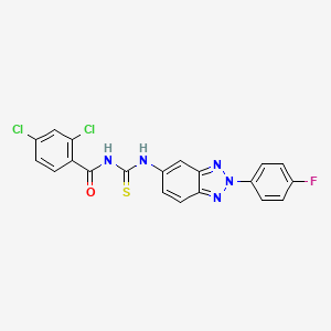 1-(2,4-DICHLOROBENZOYL)-3-[2-(4-FLUOROPHENYL)-1,2,3-BENZOTRIAZOL-5-YL]THIOUREA