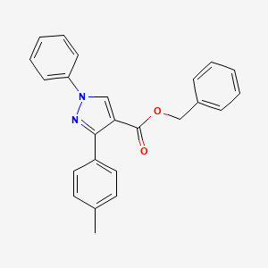 Benzyl 3-(4-methylphenyl)-1-phenylpyrazole-4-carboxylate