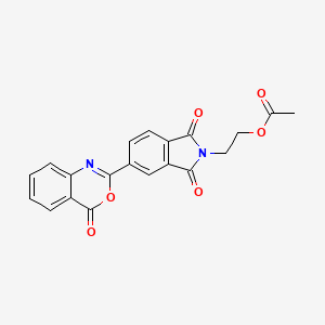 2-[1,3-dioxo-5-(4-oxo-4H-3,1-benzoxazin-2-yl)-1,3-dihydro-2H-isoindol-2-yl]ethyl acetate