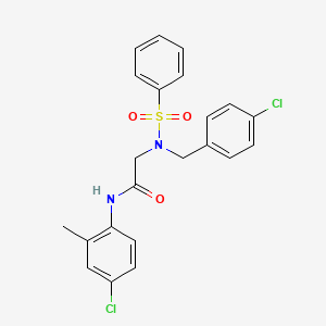 N~2~-(4-chlorobenzyl)-N-(4-chloro-2-methylphenyl)-N~2~-(phenylsulfonyl)glycinamide