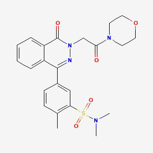 N,N,2-trimethyl-5-{3-[2-(morpholin-4-yl)-2-oxoethyl]-4-oxo-3,4-dihydrophthalazin-1-yl}benzenesulfonamide