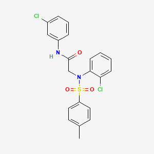 N~2~-(2-chlorophenyl)-N~1~-(3-chlorophenyl)-N~2~-[(4-methylphenyl)sulfonyl]glycinamide