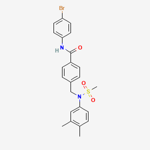 N-(4-bromophenyl)-4-{[(3,4-dimethylphenyl)(methylsulfonyl)amino]methyl}benzamide